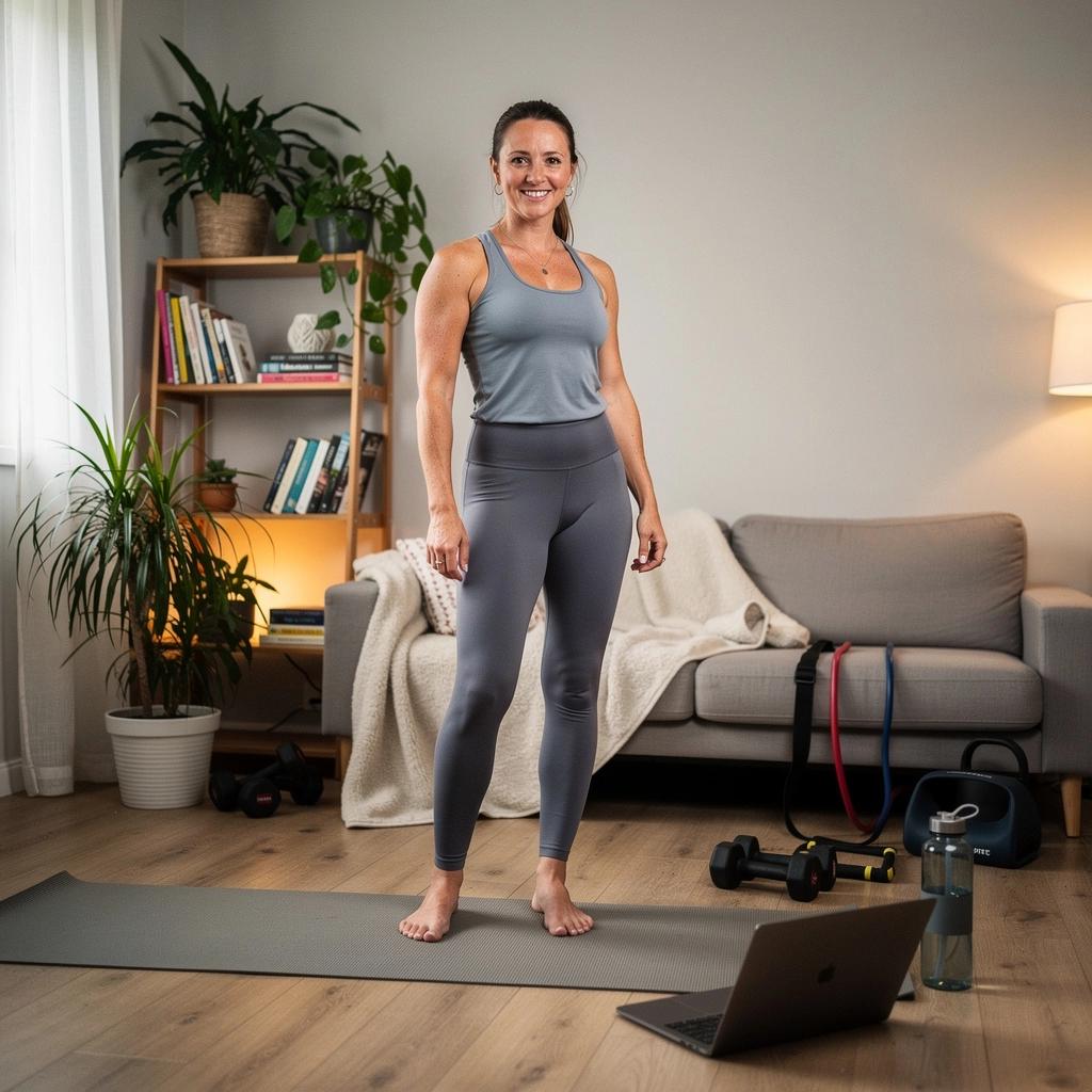 Egy edző személyre szabott tanácsokat ad egy idősebb nőnek az ízületi fájdalom csökkentésére.